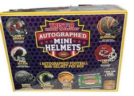 2022 Tristar Hidden Treasures Football Autographed Mini Helmets Box
