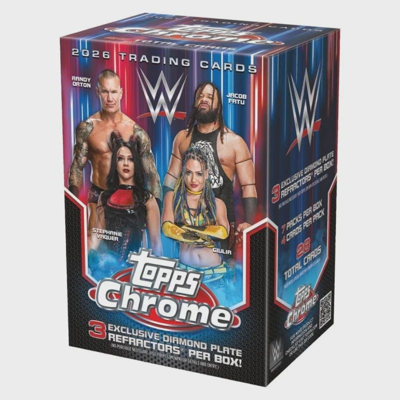 2026 Topps Chrome WWE Wrestling Blaster Value Box