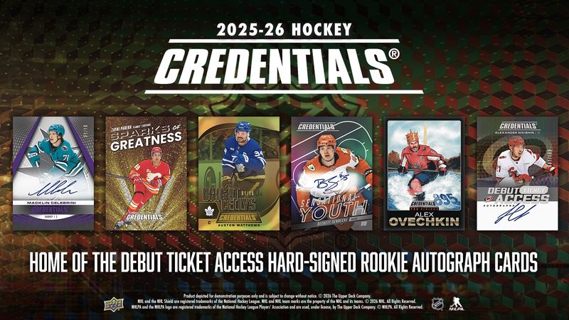 2025-26 Upper Deck Credentials Hockey Hobby Box