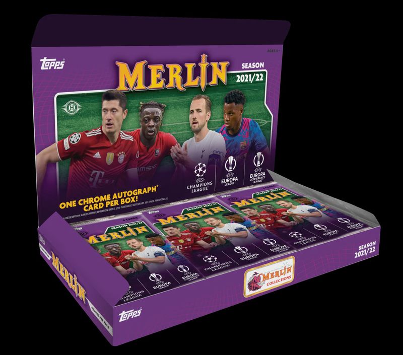2021-22 TOPPS MERLIN UEFA CHAMPIONS LEAGUE HOBBY BOX