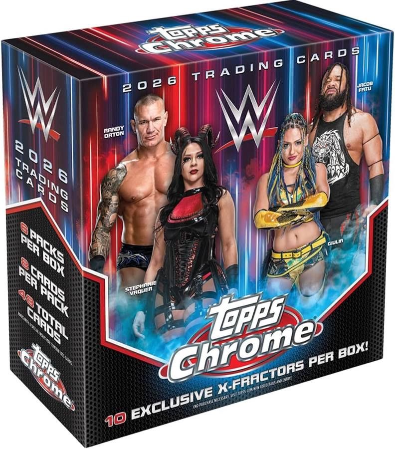 2026 Topps Chrome WWE Wrestling Mega Box