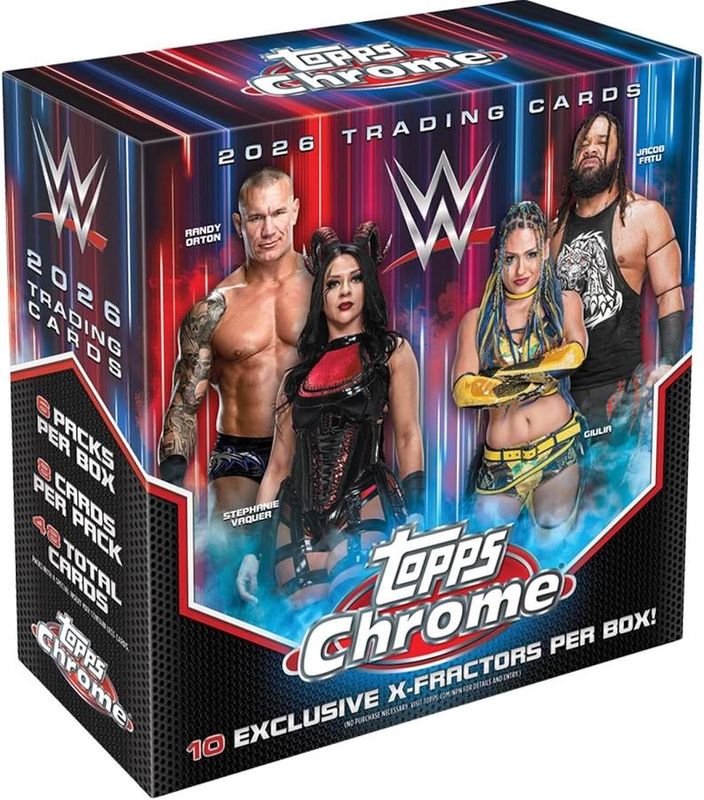2026 Topps Chrome WWE Wrestling Mega Box