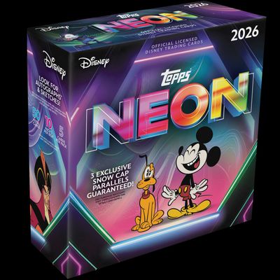 2026 Topps Disney Neon Trading Cards Mega Box