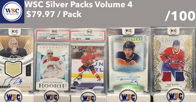 WSC Mystery Pack | SILVER EDITION VOL.4 ** ONE CARD / PACK (ONE AUTOGRAPH / MEMORABILIA, SLAB or SP RC CARD IN EVERY PACK)