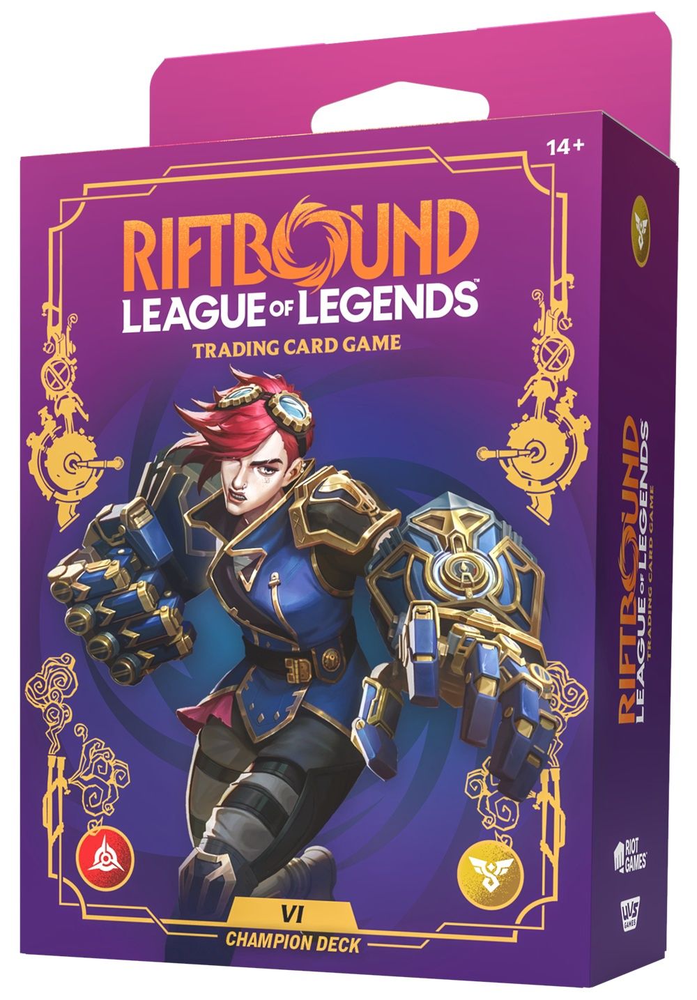 RIFTBOUND LEAGUE OF LEGENDS TCG UNLEASHED CHAMPION DECK VI 4CT DISPLAY