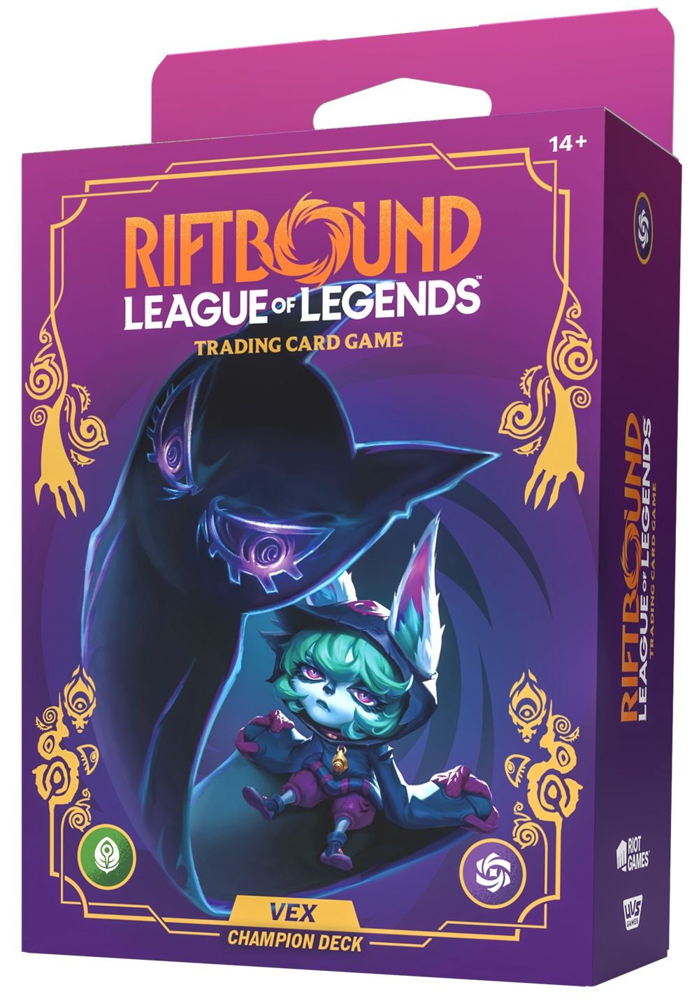 RIFTBOUND LEAGUE OF LEGENDS TCG UNLEASHED CHAMPION DECK VEX  DISPLAY