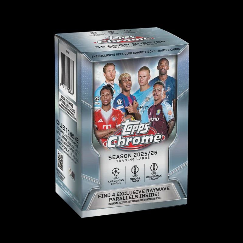 2025-26 Topps Chrome UEFA Club Competitions Soccer Blaster Box