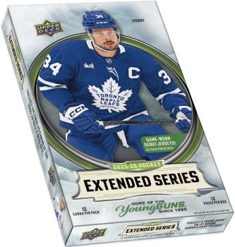 Break #5243 | 12 BOXES [1 CASE] 2025-26 UPPER DECK EXTENDED SERIES  HOCKEY ** TEAM RANDOM ** BOUNTY AT $25**