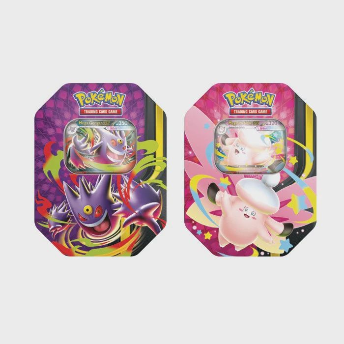 Pokémon Mega Evolution Moonlight Tin | Mega Gengar EX &amp; Mega Clefable EX