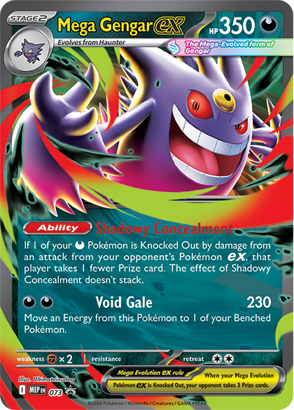 Pokémon Mega Evolution Moonlight Tin | Mega Gengar EX &amp; Mega Clefable EX
