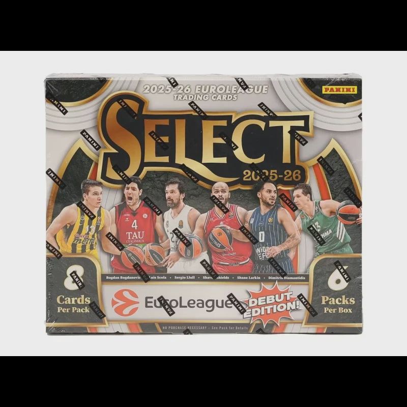 2025-26 Panini Select EuroLeague Basketball Hobby Box
