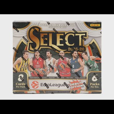 2025-26 Panini Select EuroLeague Basketball Hobby Box