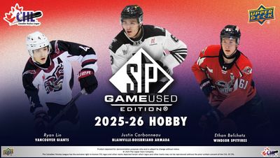 2025-26 UPPER DECK CHL SP GAME USED HOCKEY
