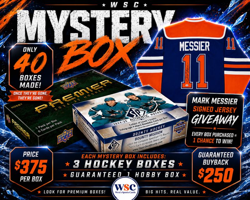 WSC BLACK BOX MYSTERY BOX VOL. 3 ... WIN A MARK MESSIER UDA Autographed Jersey!