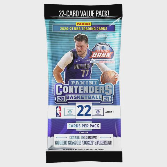 2020-21 Panini Contenders Basketball Jumbo Value Fat Pack