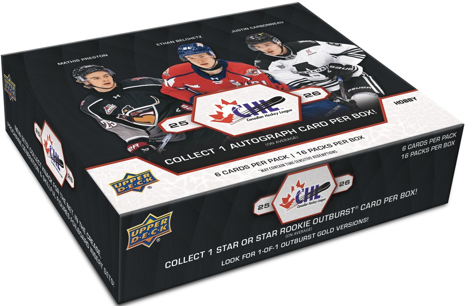 2025-26 Upper Deck CHL Hockey Hobby Box