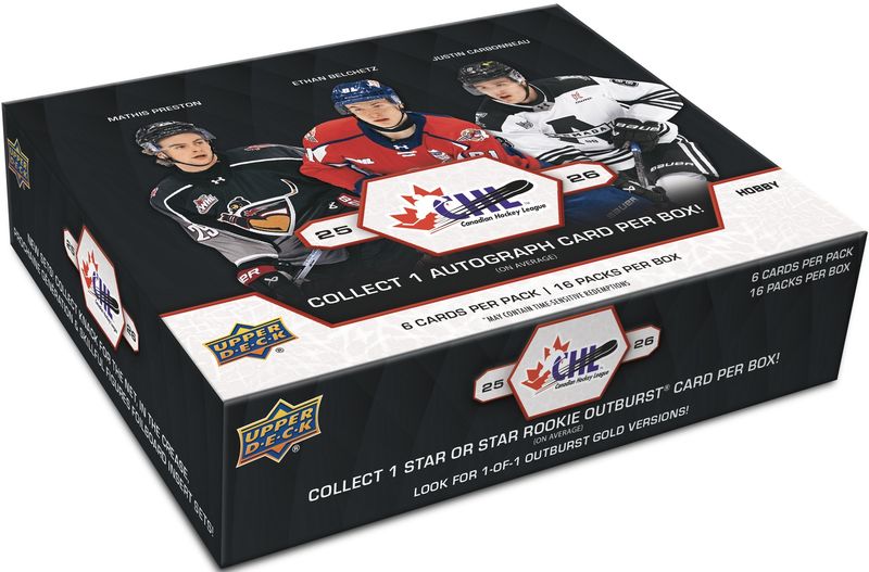 2025-26 Upper Deck CHL Hockey Hobby Box 2025-26 Upper Deck CHL Hockey Hobby Box