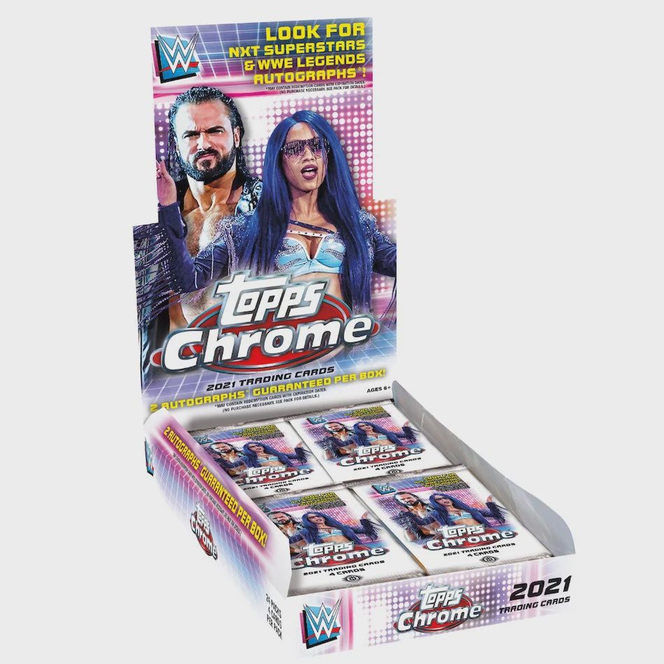 2021 Topps WWE Chrome Wrestling Hobby Pack