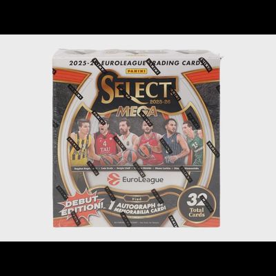 2025-26 Panini Select EuroLeague Basketball Mega Box