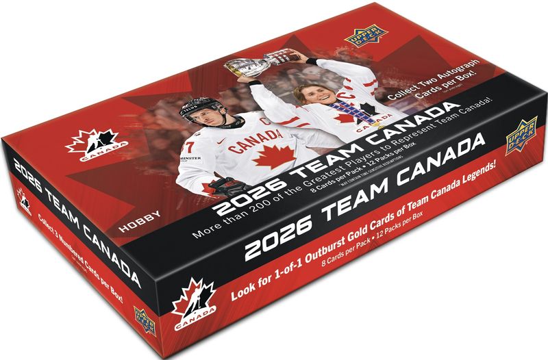2026 Upper Deck Team Canada Hockey Hobby Box 2026 Upper Deck Team Canada Hockey Hobby Box