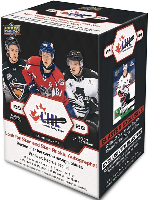 2025-26 Upper Deck CHL Hockey Blaster Box