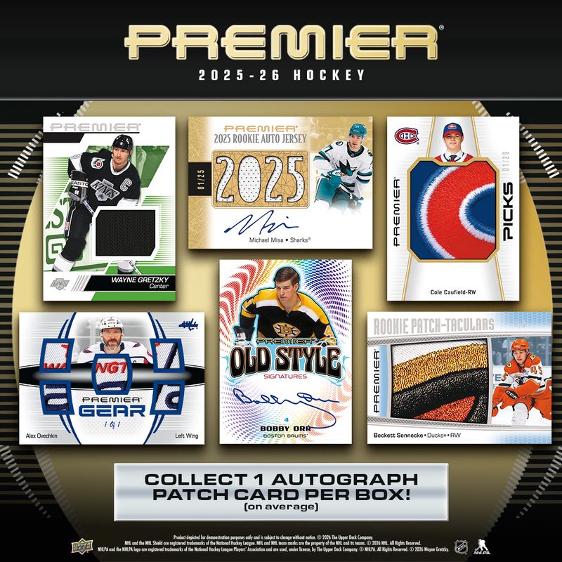 2025-26 Upper Deck Premier Hockey Hobby Box