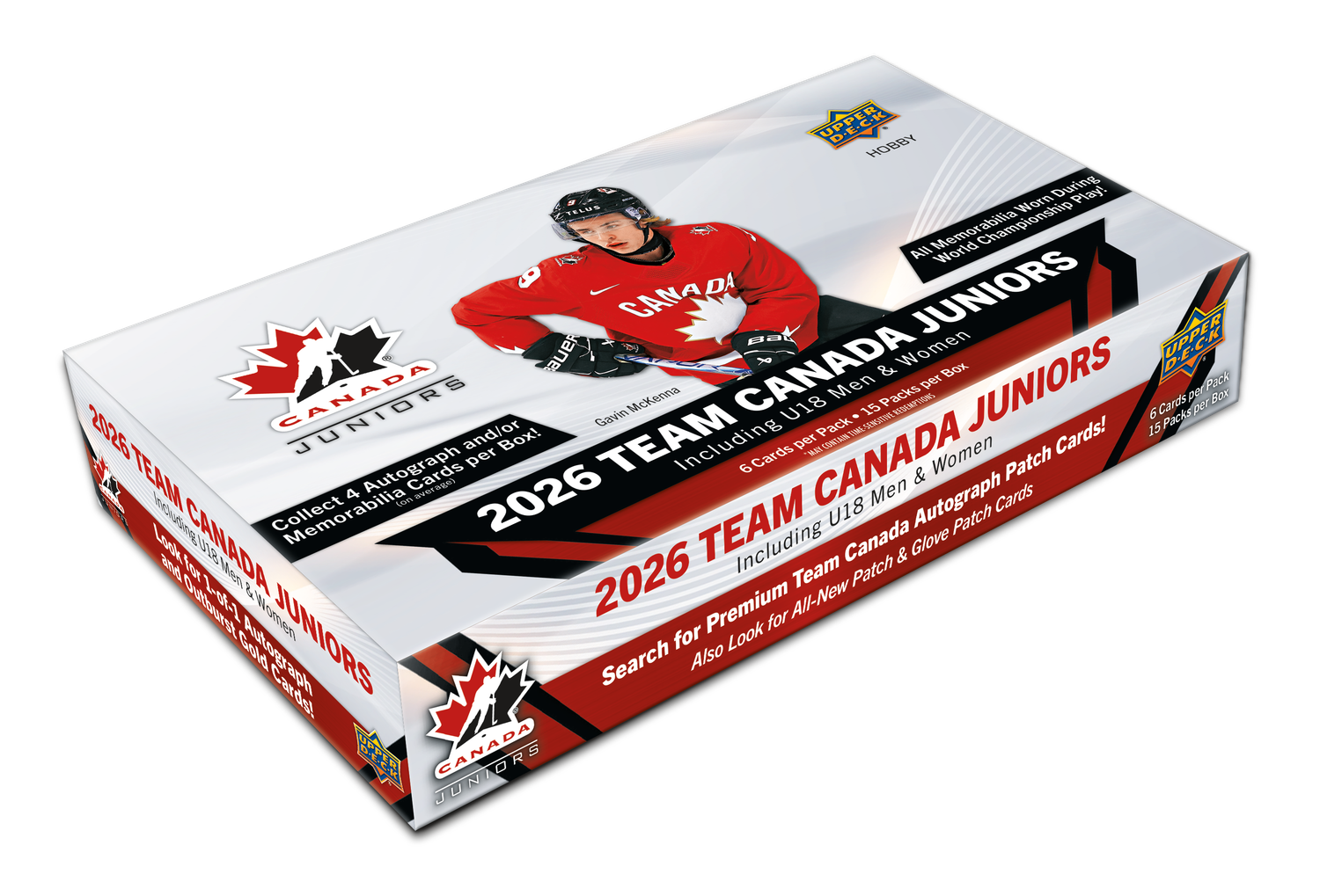 2026 Upper Deck Team Canada World Juniros Hockey Hobby Box