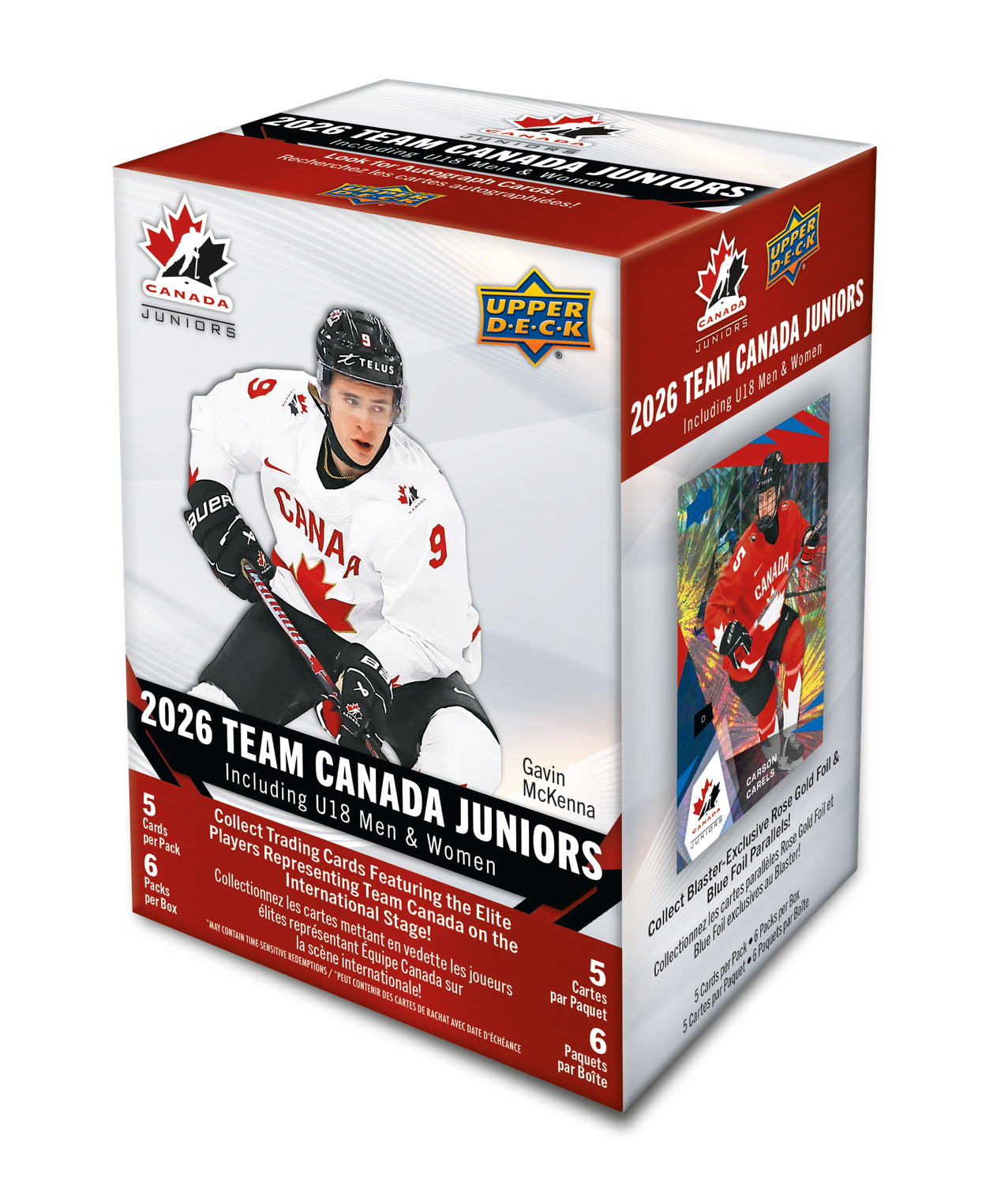 2026 Upper Deck Team Canada Juniors Hockey Blaster Box 2026 Upper Deck Team Canada Juniors Hockey Blaster Box