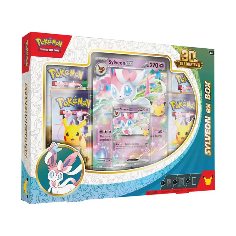Pokémon TCG: 30th Anniversary Celebrations Greninja | Sylveon EX Box