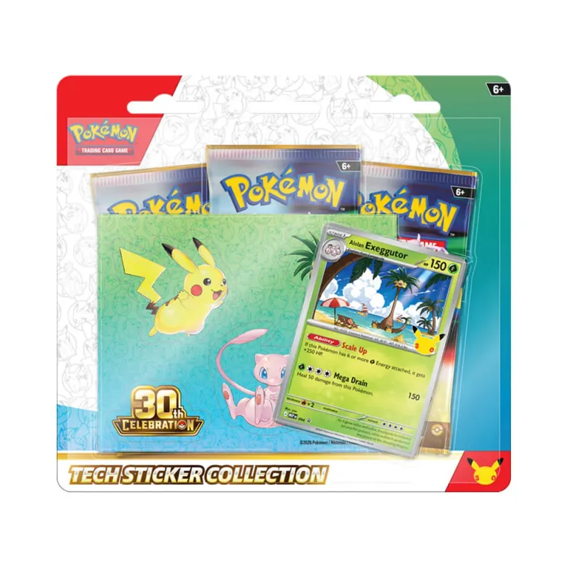 Pokémon TCG: 30th Anniversary Celebrations Tech Sticker Collection Box | 2 Variants