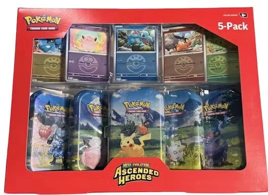 Pokémon Mega Evolution Ascended Heroes [ME2.5] |  5-Pack Mini Tins