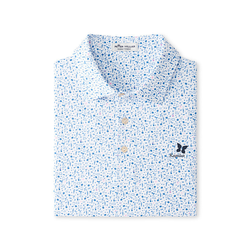 PETER MILLAR RAT PACK PRINT POLO
