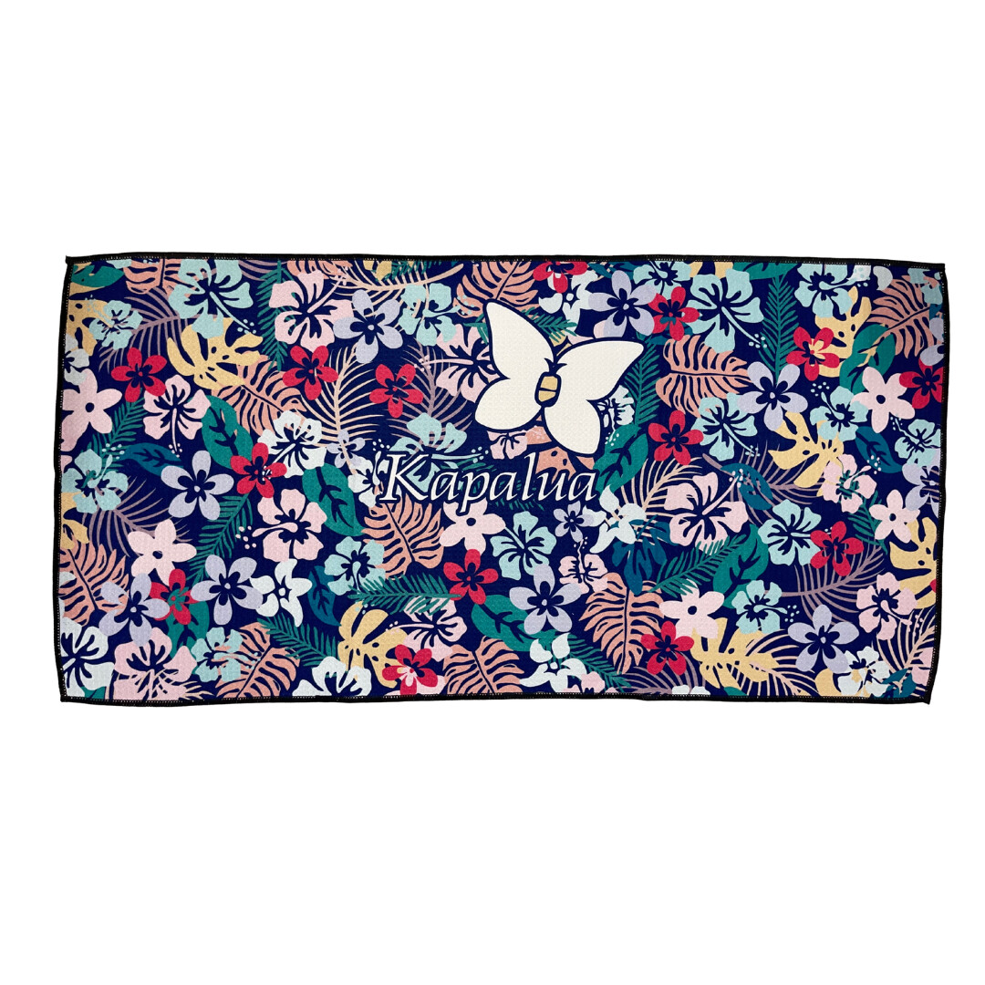 KAPALUA WAFFLE MICROFIBER TOWEL HIBISCUS