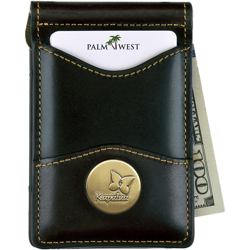 KAPALUA LEATHER MONEY CLIP