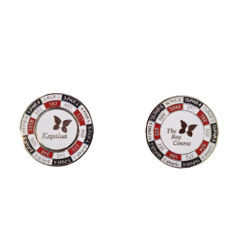 DUO YARDAGE COIN - THE BAY COURSE