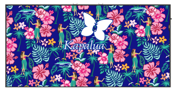 KAPALUA WAFFLE MICROFIBER TOWEL SMALL HULA