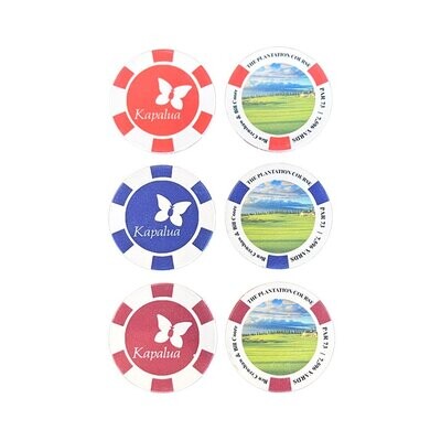 PAC GOLF POKER CHIP PLANTATION