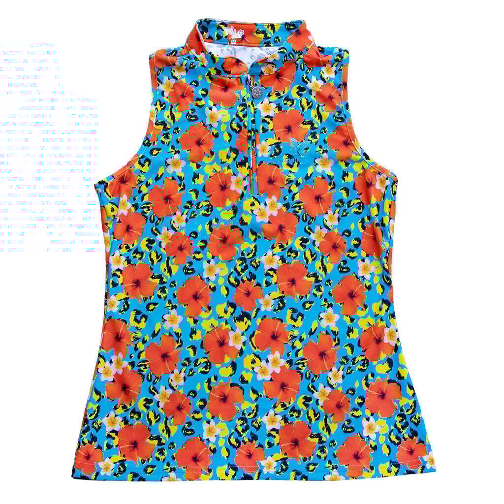 TZU TZU BELLA TROPICANA SLEEVELESS POLO