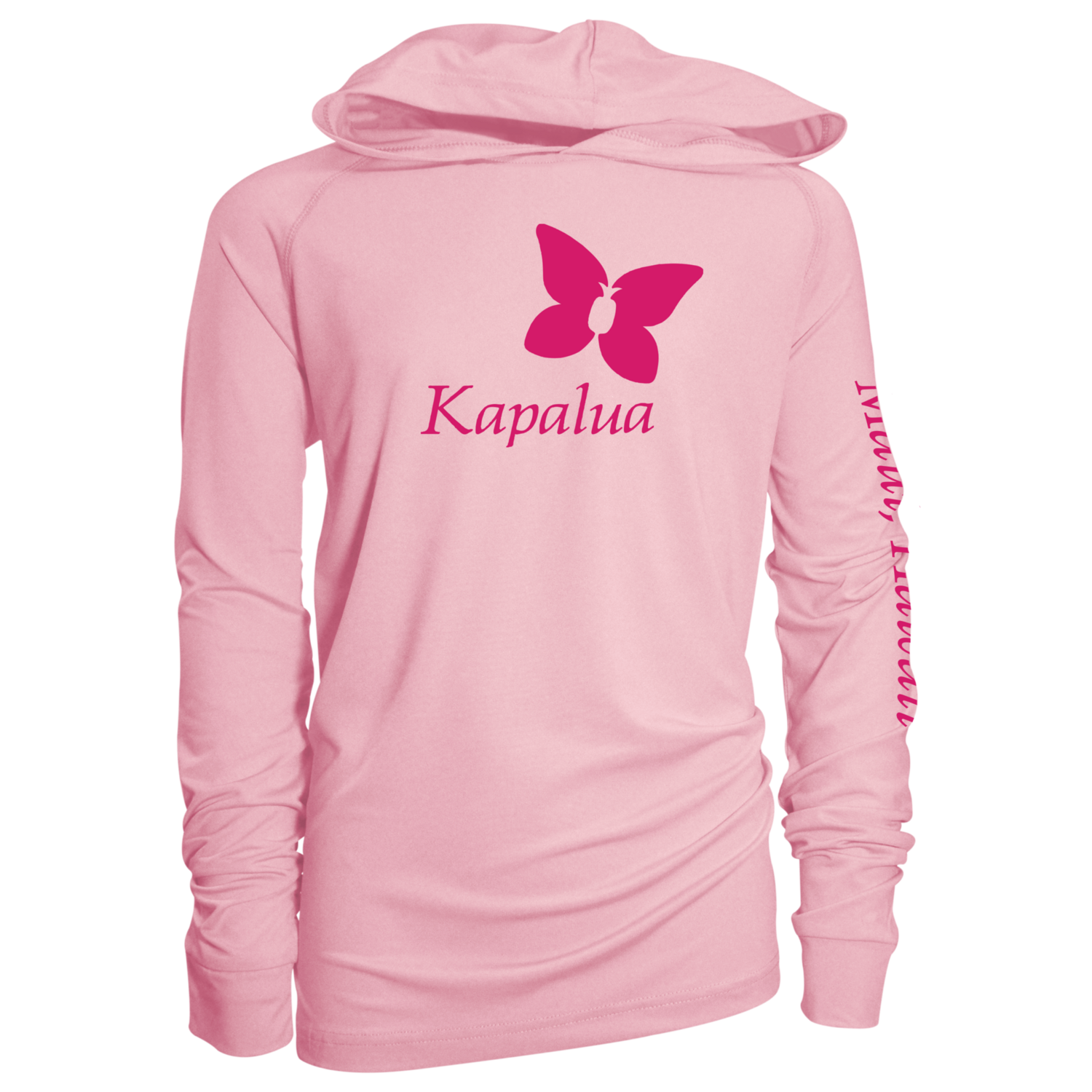 KIDS KAPALUA SUN HOODIE, Color: PINK, Size: 2T, Season: -