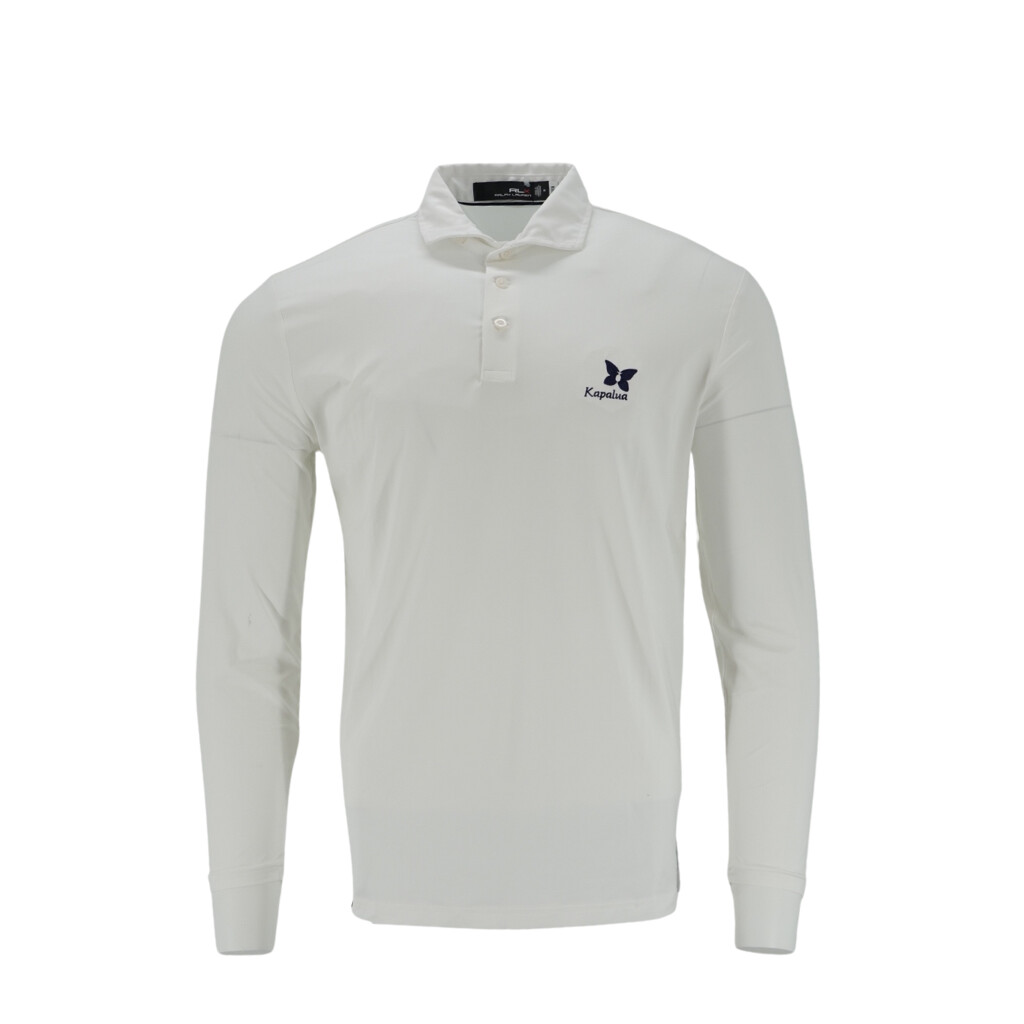 POLO RLX FEATHER WEIGHT LONG SLEEVE (more colors), Color: WHITE, Size: L
