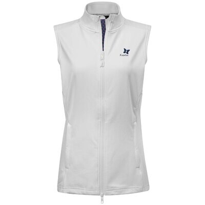 KAPALUA FULL ZIP VEST, Color: WHITE, Size: XS, Season: -