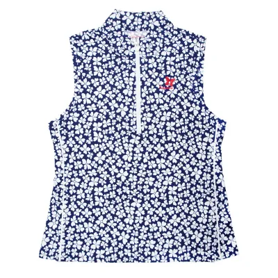 KINONA LADIES SLEEVELESS HIBISCUS POLO KINONA LADIES SLEEVELESS HIBISCUS POLO