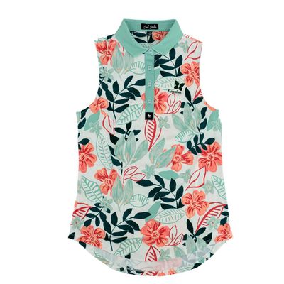 BAD BIRDIE LEAFING SLEEVELESS POLO