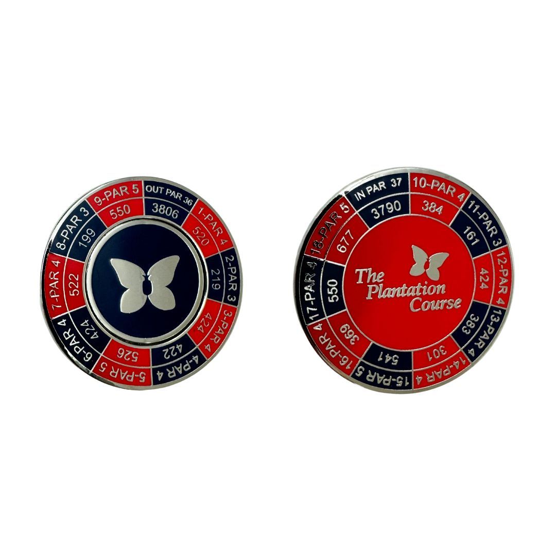 DUO YARDAGE COIN - THE PLANTATION COURSE