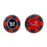 DUO YARDAGE COIN - THE PLANTATION COURSE, Color: RED/NAVY, Size: -, Season: -