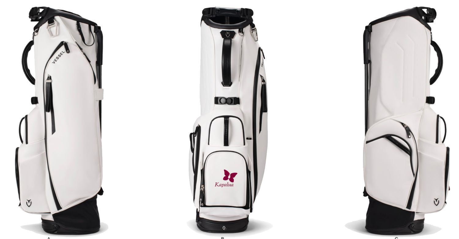 VESSEL PLAYER V STAND 6 WAY GOLF BAG, Color: WHITE