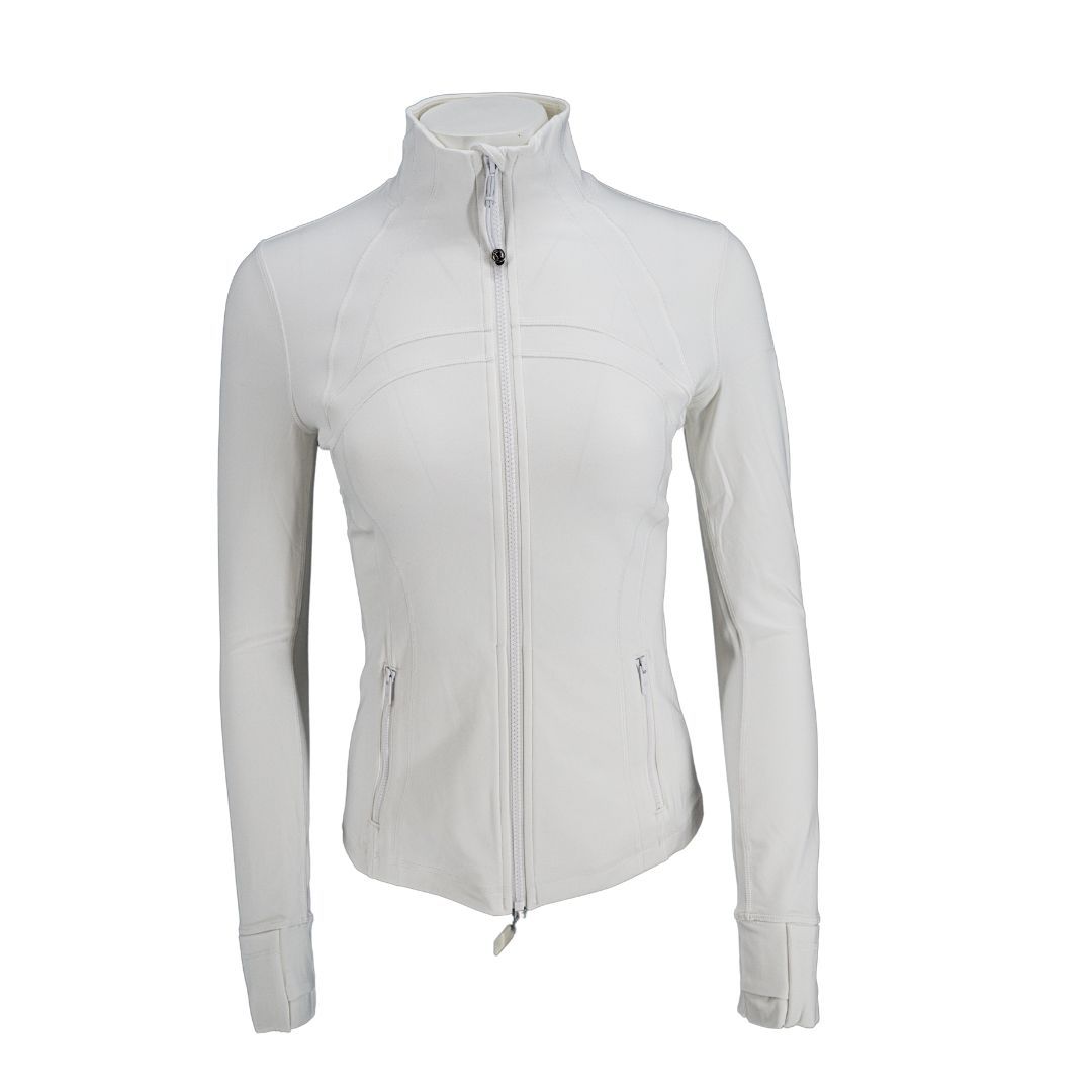LULULEMON DEFINE JACKET, Color: WHITE, Size: 4