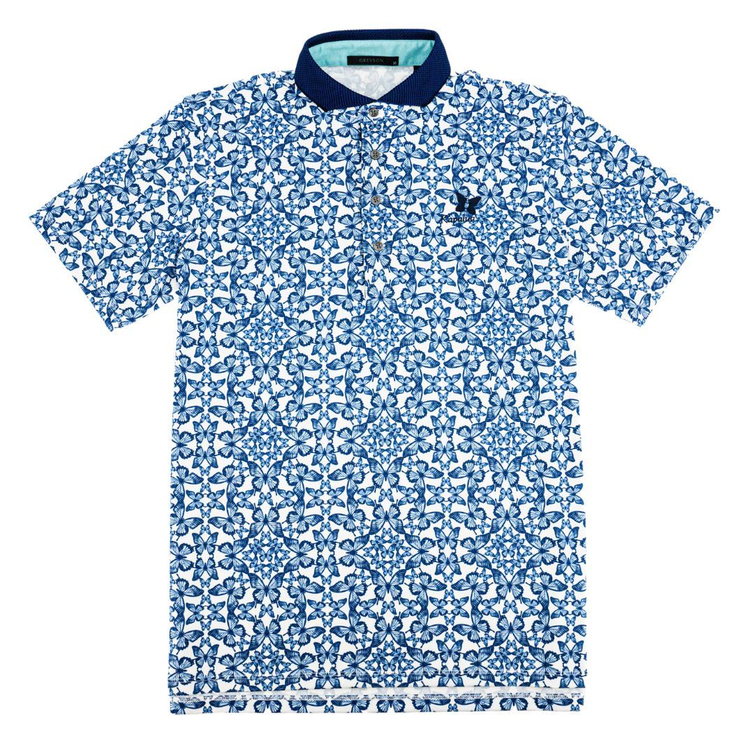 GREYSON X KAPALUA BLUE MIGRATION POLO