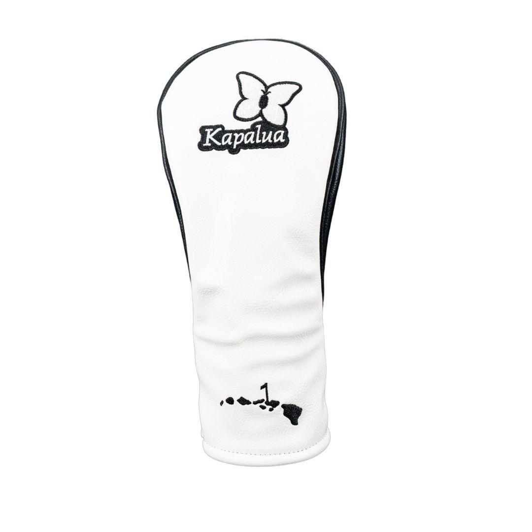KAPALUA 3 LOGO FAIRWAY COVER, Color: WHITE/BLACK