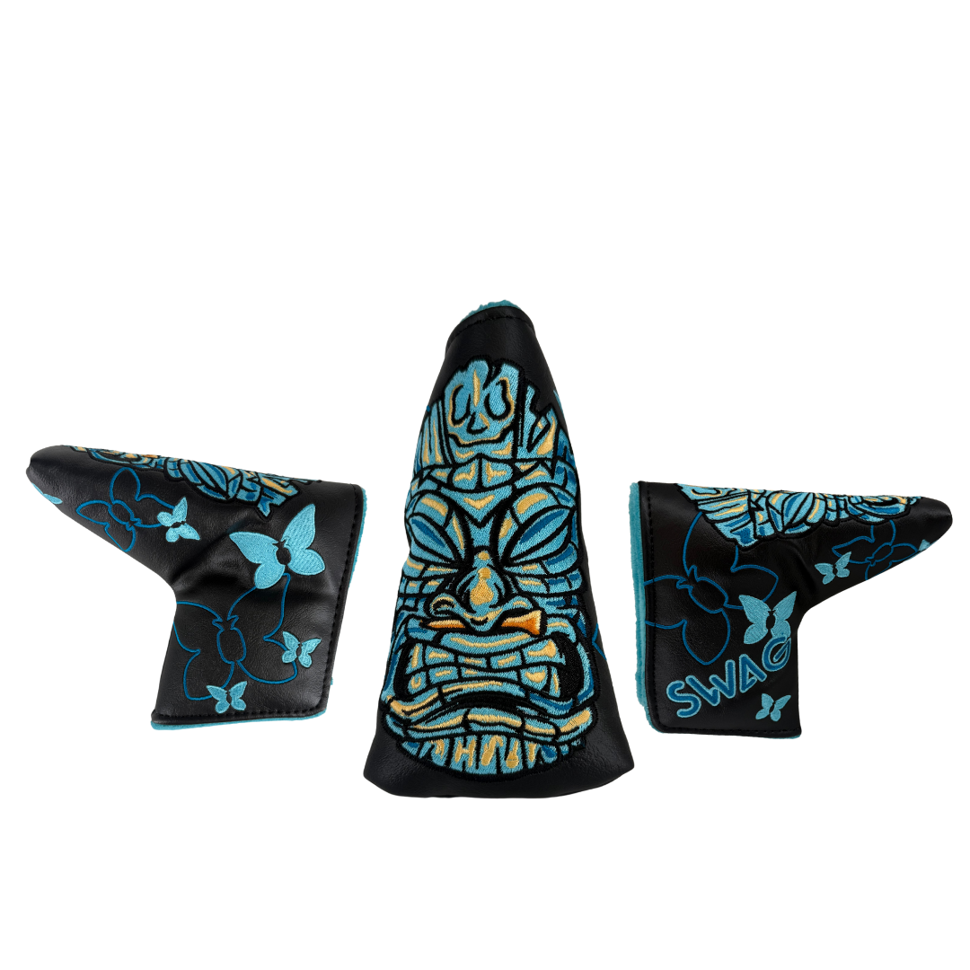 SWAG x KAPALUA 2025 TIKI HEADCOVERS, Color: BLACK, Size: PUTTER/BLADE